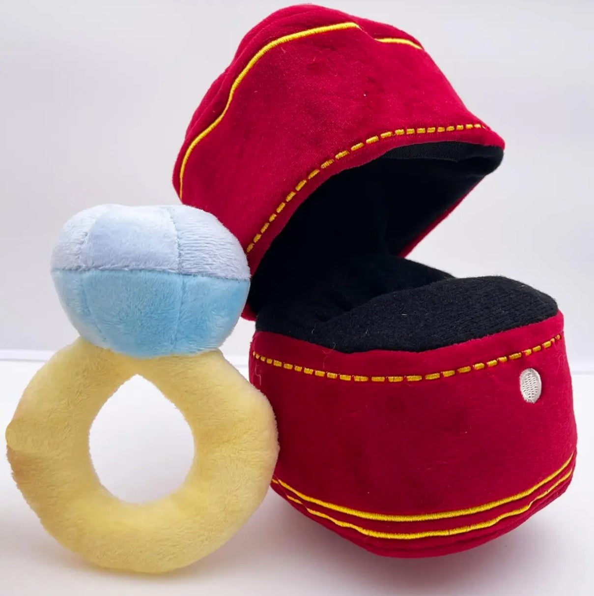Diamond Ring Box Plush - A Heartfelt Symbol of Love