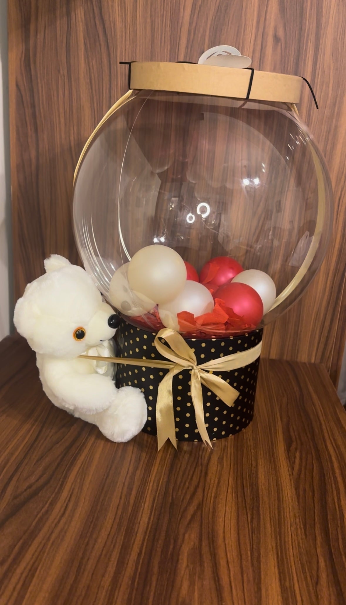 Light-Up Teddy Balloon Arrangement