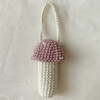 Mushroom Crochet Lipstick Holder – Keychain or Bag Charm