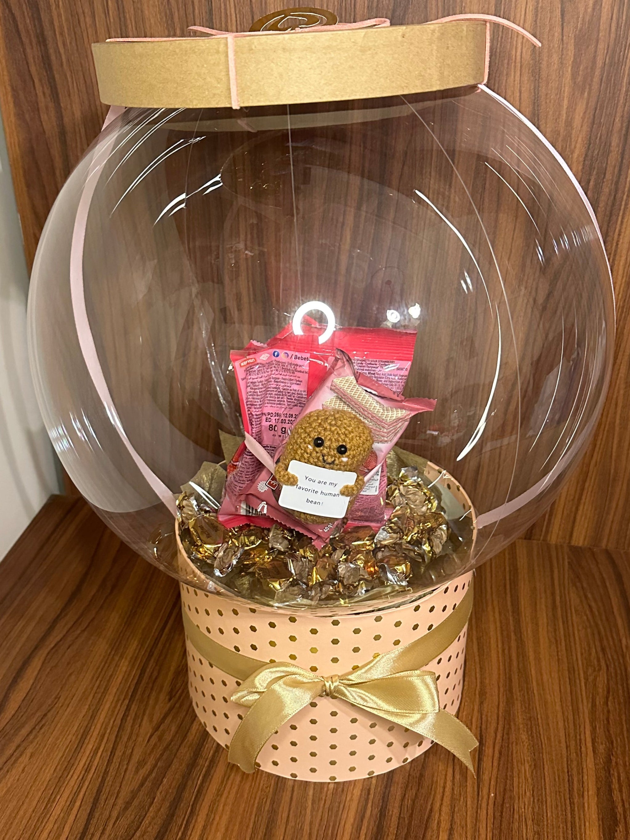 Positive Energy Plushie Balloon Gift Arrangement - Pink